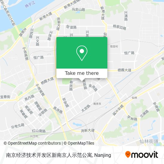 南京经济技术开发区新南京人示范公寓 map