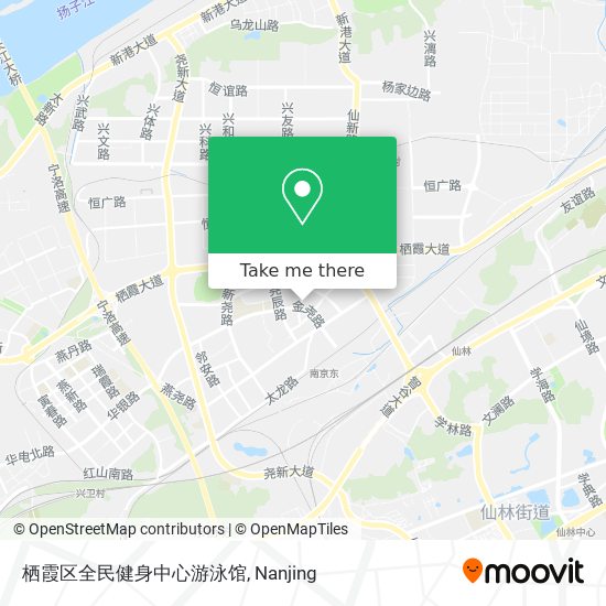 栖霞区全民健身中心游泳馆 map