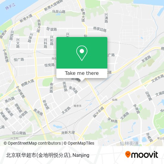 北京联华超市(金地明悦分店) map
