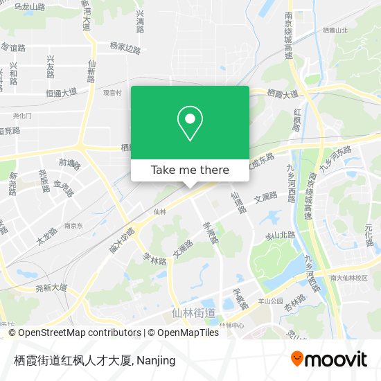 栖霞街道红枫人才大厦 map