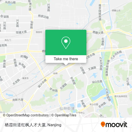 栖霞街道红枫人才大厦 map