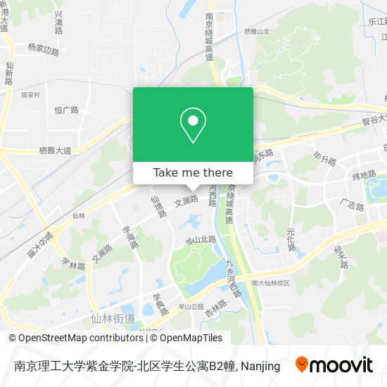南京理工大学紫金学院-北区学生公寓B2幢 map