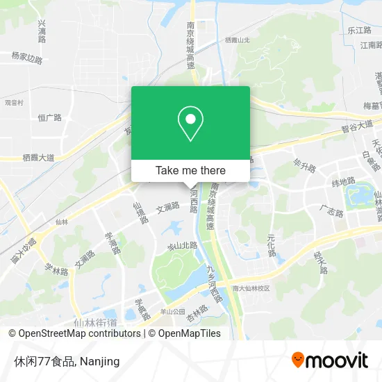 休闲77食品 map