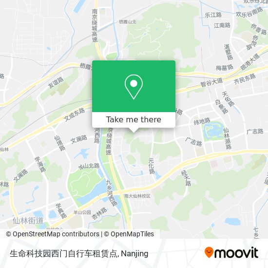 生命科技园西门自行车租赁点 map