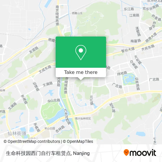 生命科技园西门自行车租赁点 map