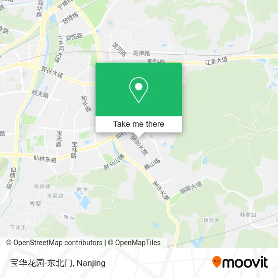 宝华花园-东北门 map