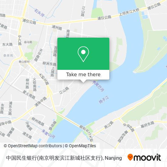中国民生银行(南京明发滨江新城社区支行) map