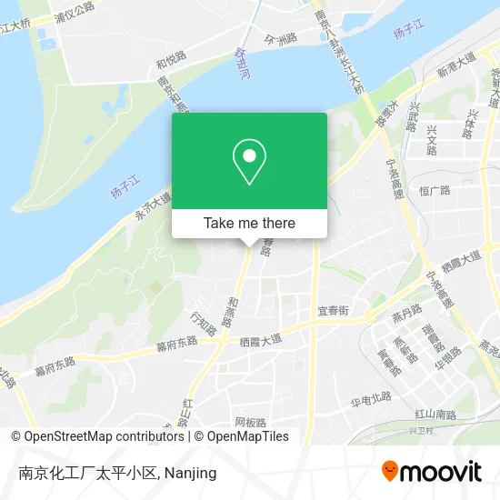 南京化工厂太平小区 map