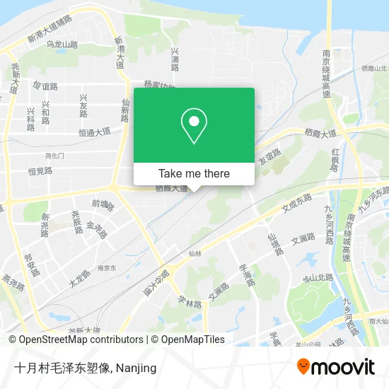 十月村毛泽东塑像 map