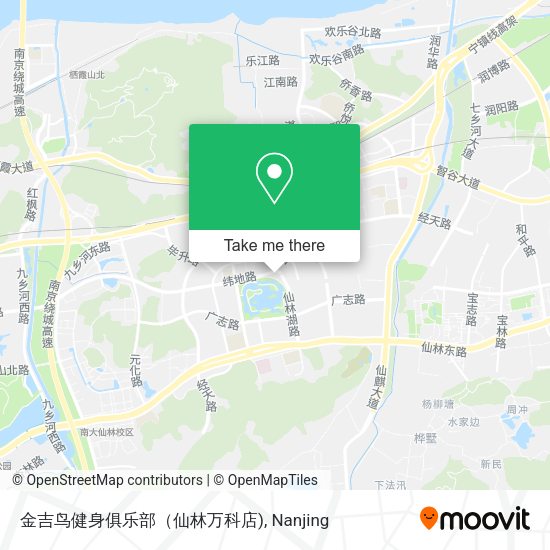 金吉鸟健身俱乐部（仙林万科店) map
