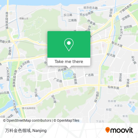 万科金色领域 map