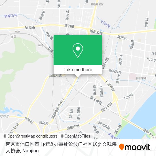 南京市浦口区泰山街道办事处沧波门社区居委会残疾人协会 map