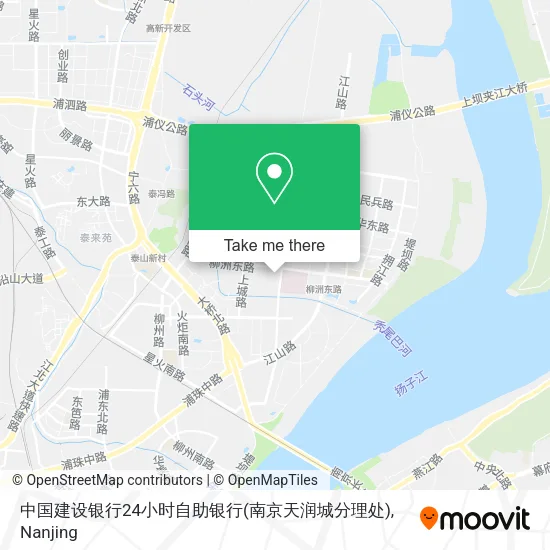中国建设银行24小时自助银行(南京天润城分理处) map