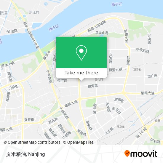贡米粮油 map
