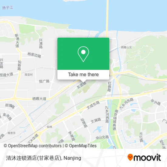 清沐连锁酒店(甘家巷店) map