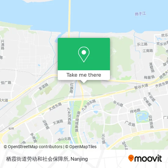 栖霞街道劳动和社会保障所 map