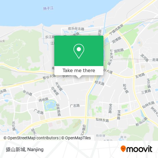 摄山新城 map