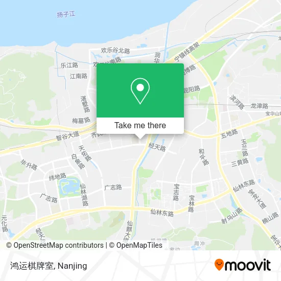 鸿运棋牌室 map
