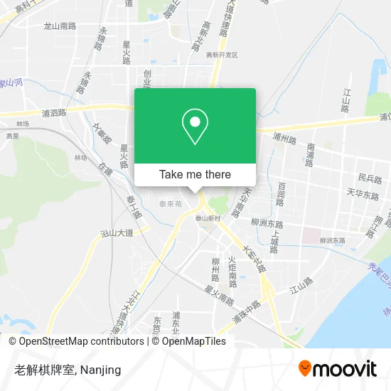 老解棋牌室 map
