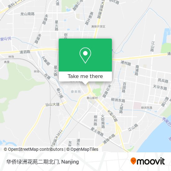 华侨绿洲花苑二期北门 map