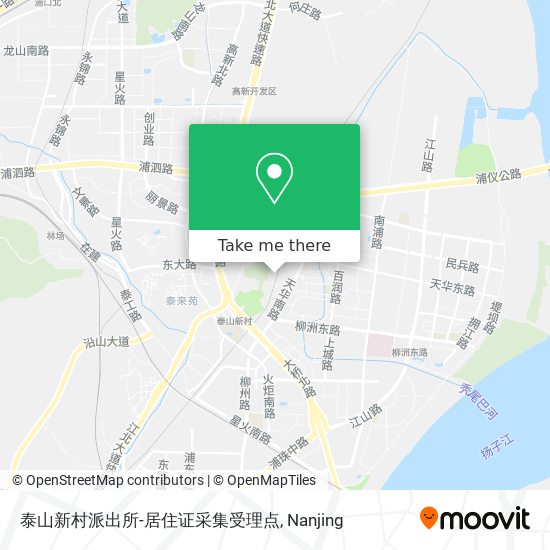 泰山新村派出所-居住证采集受理点 map
