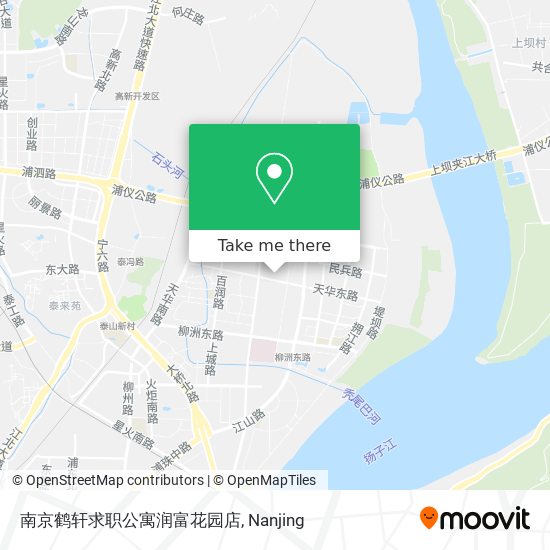 南京鹤轩求职公寓润富花园店 map
