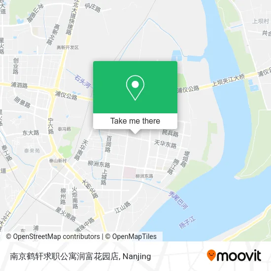 南京鹤轩求职公寓润富花园店 map