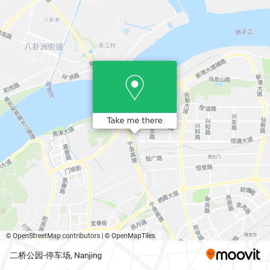 二桥公园-停车场 map