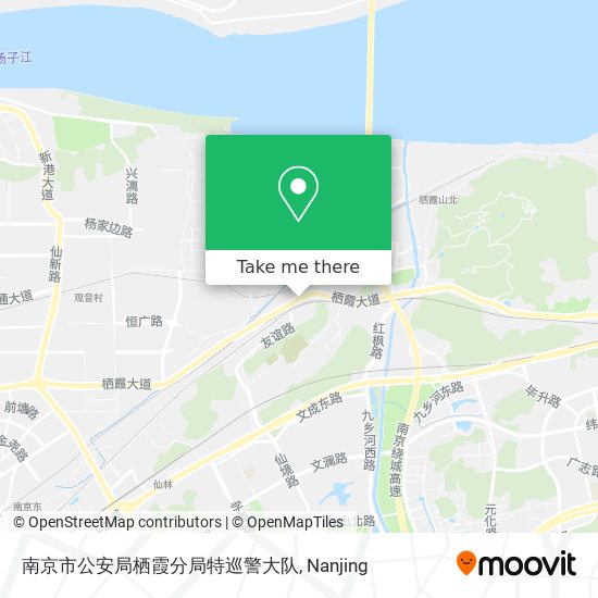 南京市公安局栖霞分局特巡警大队 map