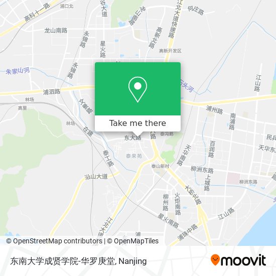 东南大学成贤学院-华罗庚堂 map
