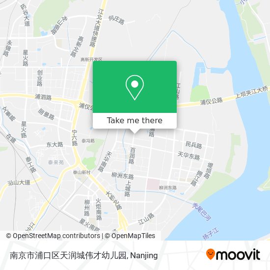 南京市浦口区天润城伟才幼儿园 map