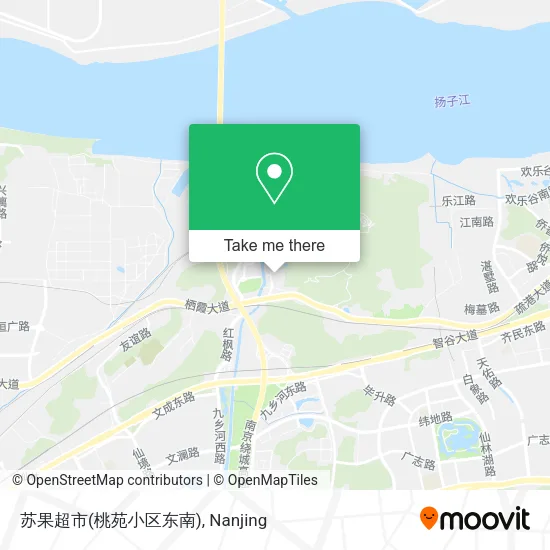 苏果超市(桃苑小区东南) map