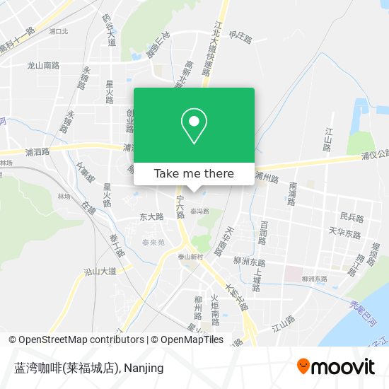 蓝湾咖啡(莱福城店) map