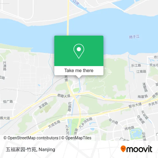 五福家园-竹苑 map