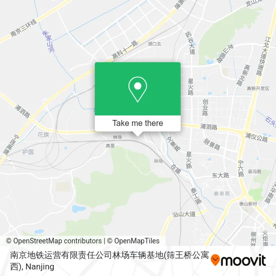 南京地铁运营有限责任公司林场车辆基地(筛王桥公寓西) map