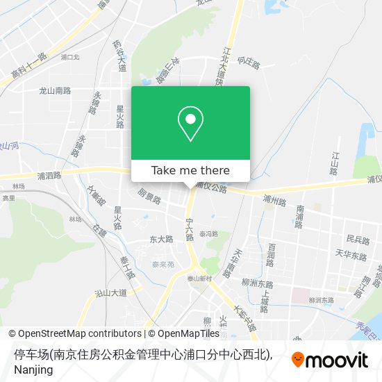 停车场(南京住房公积金管理中心浦口分中心西北) map