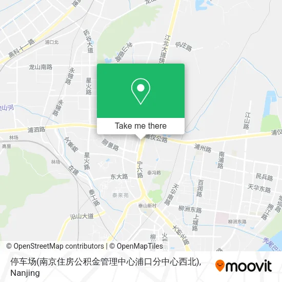 停车场(南京住房公积金管理中心浦口分中心西北) map