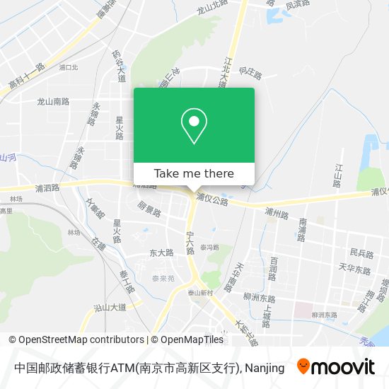 中国邮政储蓄银行ATM(南京市高新区支行) map
