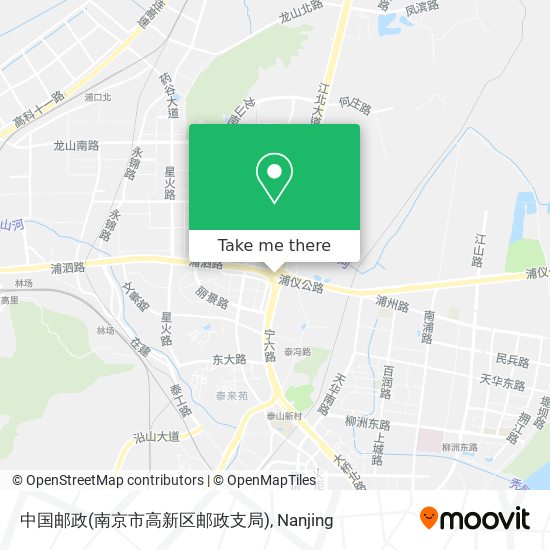 中国邮政(南京市高新区邮政支局) map