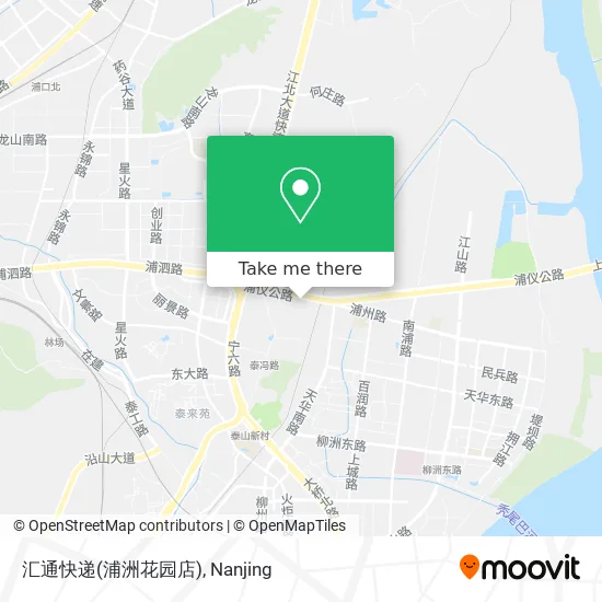 汇通快递(浦洲花园店) map