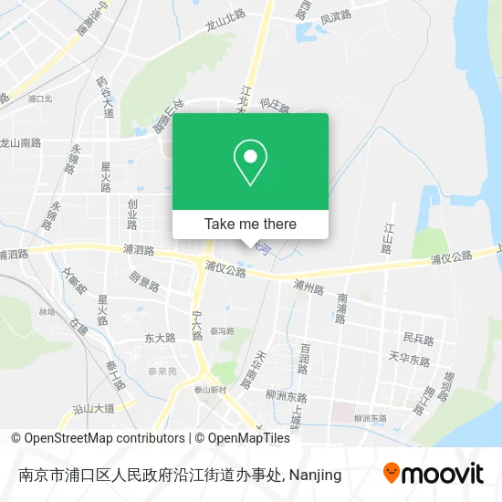 南京市浦口区人民政府沿江街道办事处 map