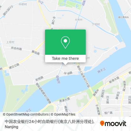 中国农业银行24小时自助银行(南京八卦洲分理处) map