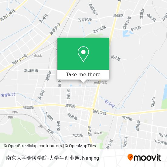 南京大学金陵学院-大学生创业园 map