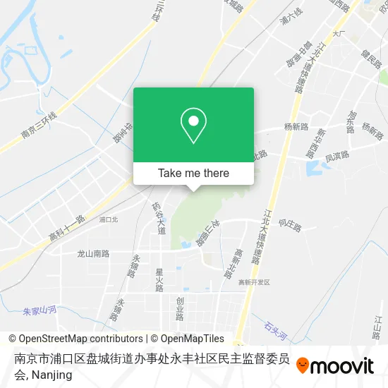 南京市浦口区盘城街道办事处永丰社区民主监督委员会 map