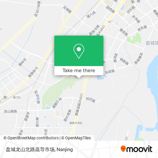 盘城龙山北路蔬导市场 map