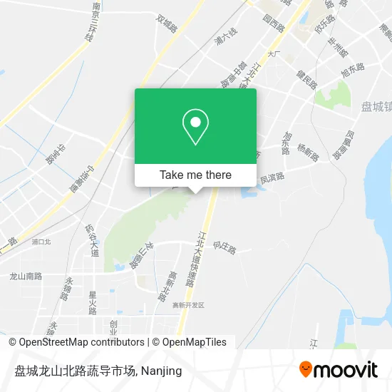 盘城龙山北路蔬导市场 map