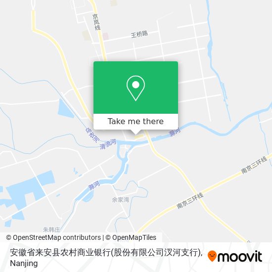 安徽省来安县农村商业银行(股份有限公司汊河支行) map