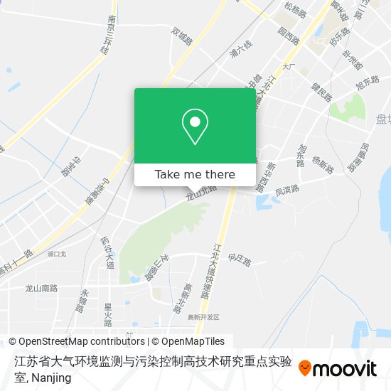 江苏省大气环境监测与污染控制高技术研究重点实验室 map