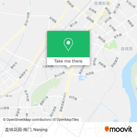 盘锦花园-南门 map
