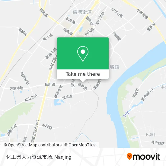 化工园人力资源市场 map